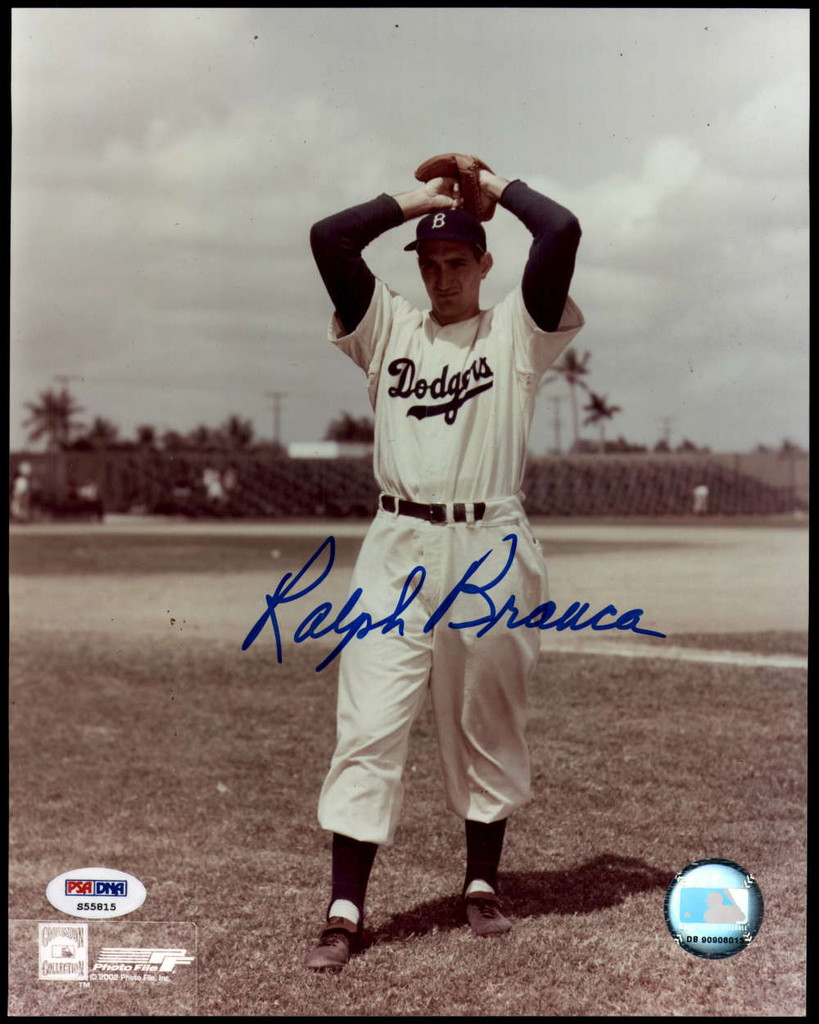 Ralph Branca Signed Auto 8x10 Photo PSA/DNA COA Brooklyn Dodgers ID: 177696