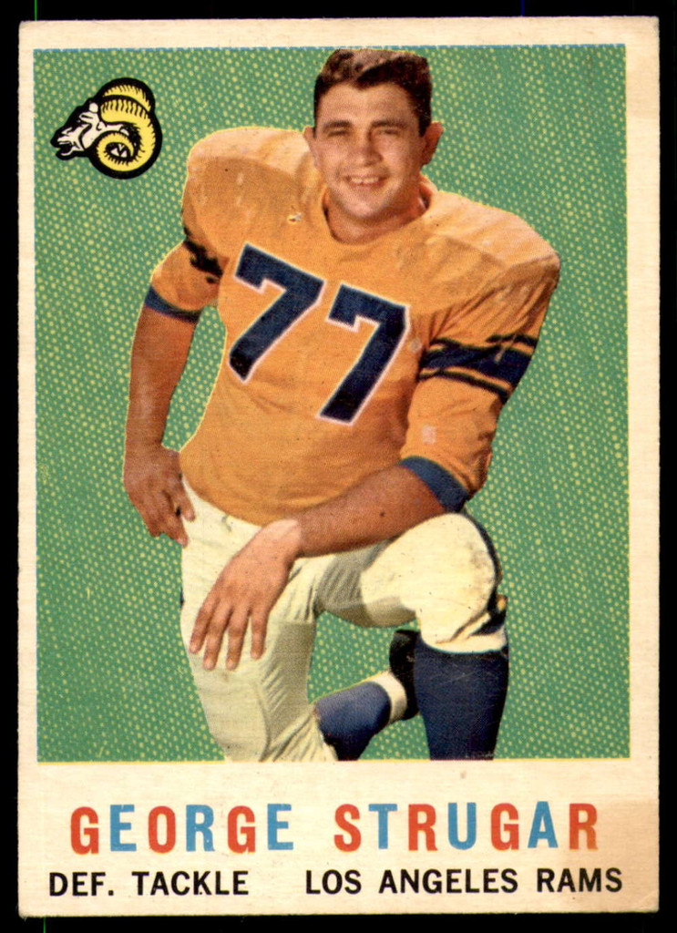 1959 Topps #121 George Strugar Excellent+ RC Rookie  ID: 266186