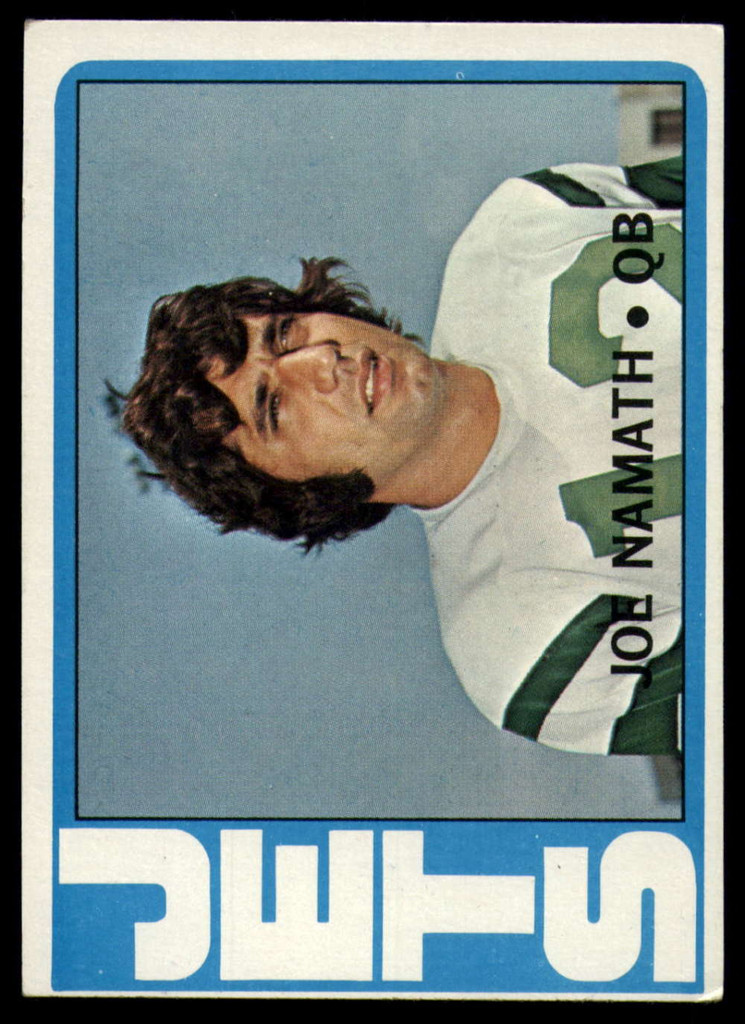 1972 Topps #100 Joe Namath Excellent+ High #