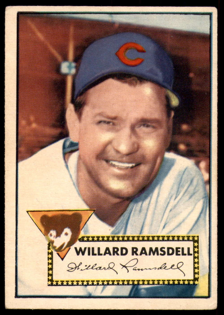1952 Topps #114 Willard Ramsdell Excellent 