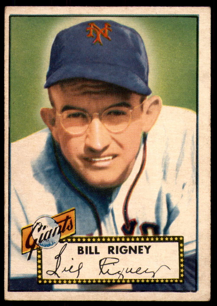 1952 Topps #125 Bill Rigney Excellent 