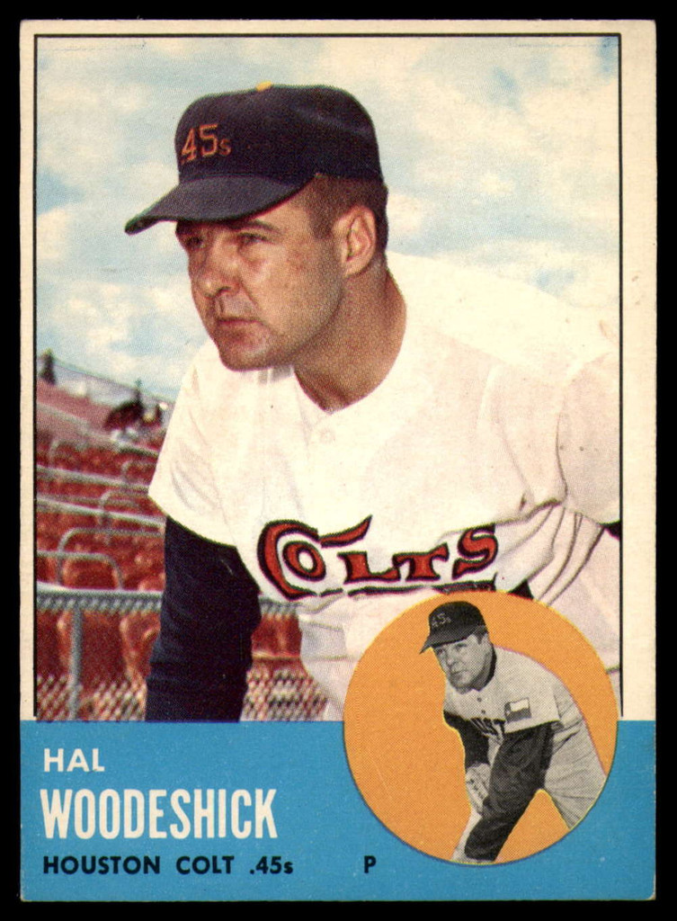 1963 Topps #517 Hal Woodeshick EX/NM 