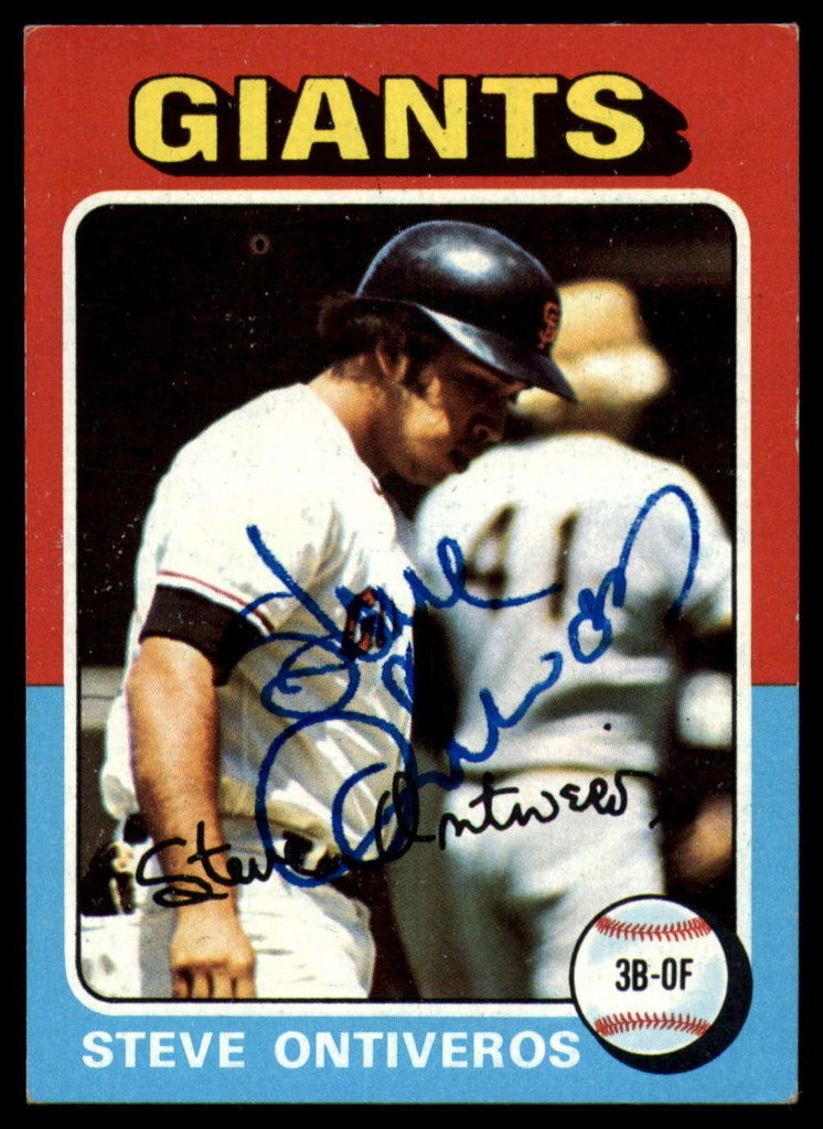 1975 Topps #483 Steve Ontiveros Signed Auto Autograph 