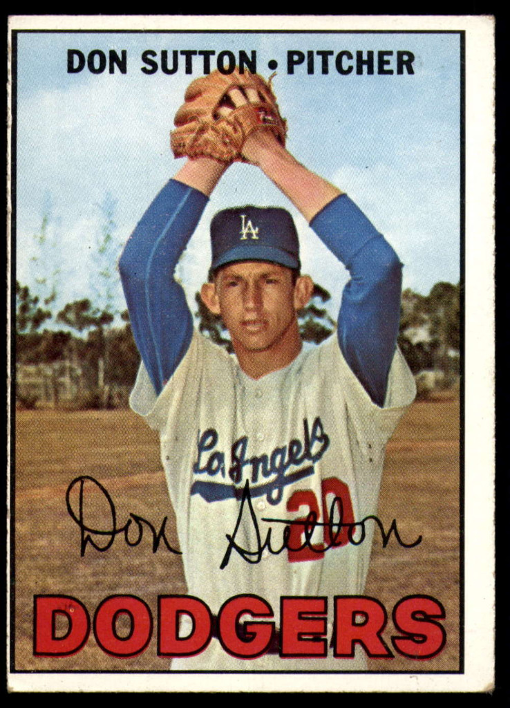 1967 Topps #445 Don Sutton Excellent+  ID: 150132