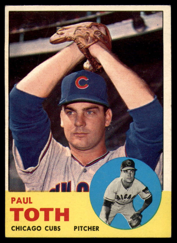 1963 Topps #489 Paul Toth Excellent+ RC Rookie ID: 160490