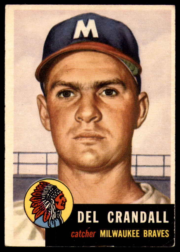 1953 Topps #197 Del Crandall Very Good  ID: 183672