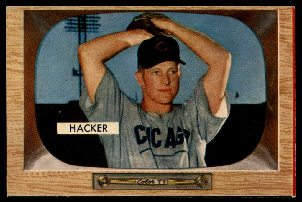 1955 Bowman #8 Warren Hacker Near Mint 