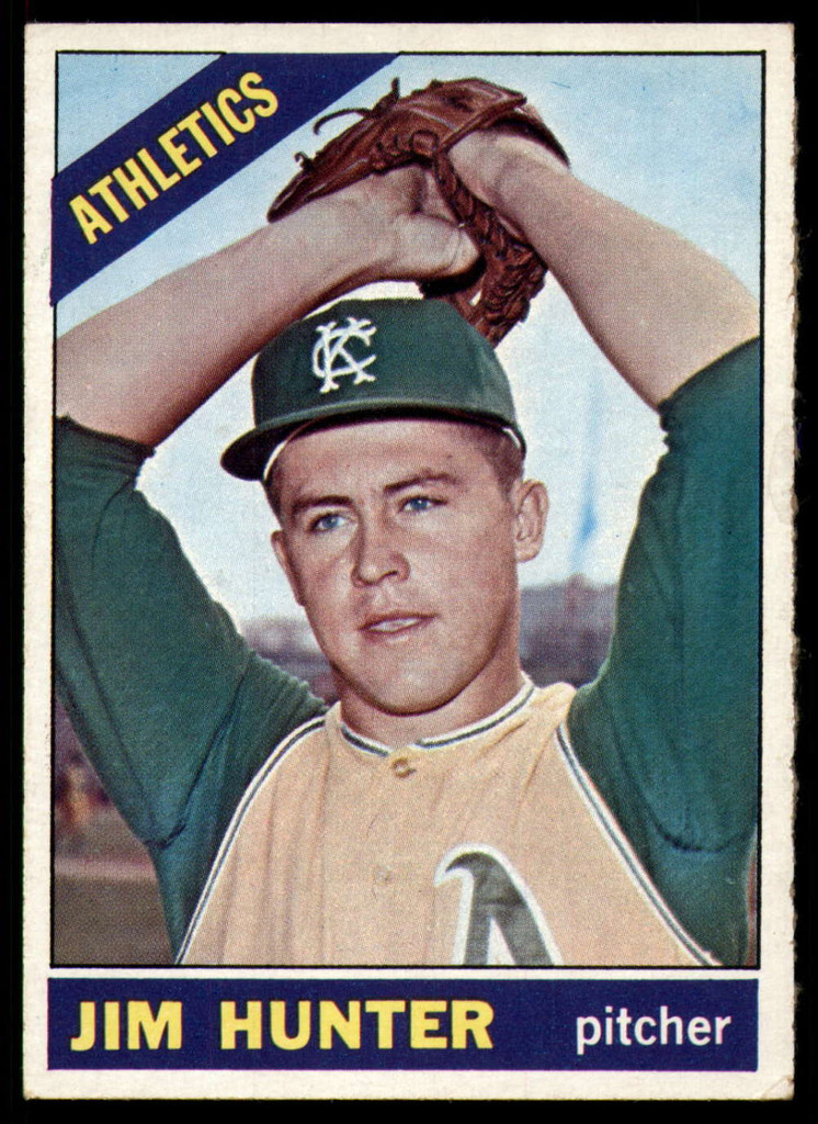 1966 Topps # 36 Jim Hunter UER/ DP Excellent+  ID: 149946