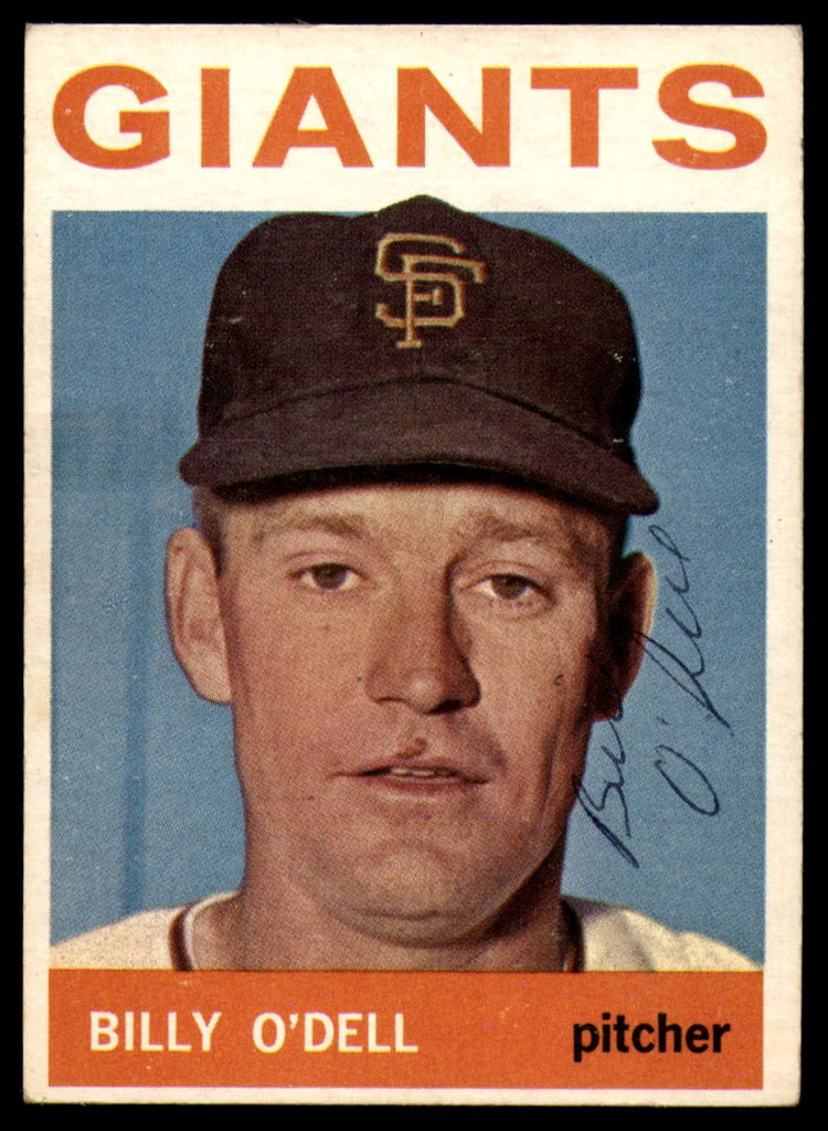 1964 Topps # 18 Billy O'Dell Signed Auto Autograph 