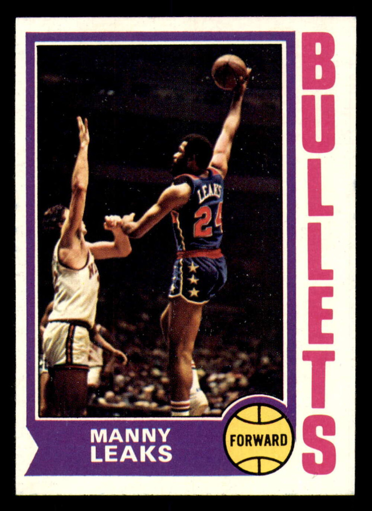 1974-75 Topps # 48 Manny Leaks Near Mint+  ID: 291912
