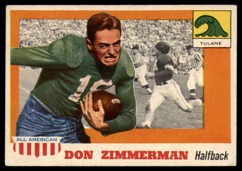 1955 Topps All American #49 Don Zimmerman EX++ Excellent++ 