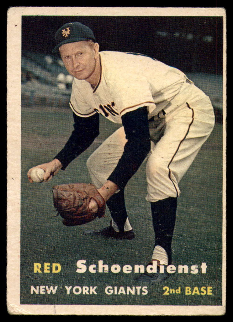1957 Topps #154 Red Schoendienst Very Good  ID: 134713
