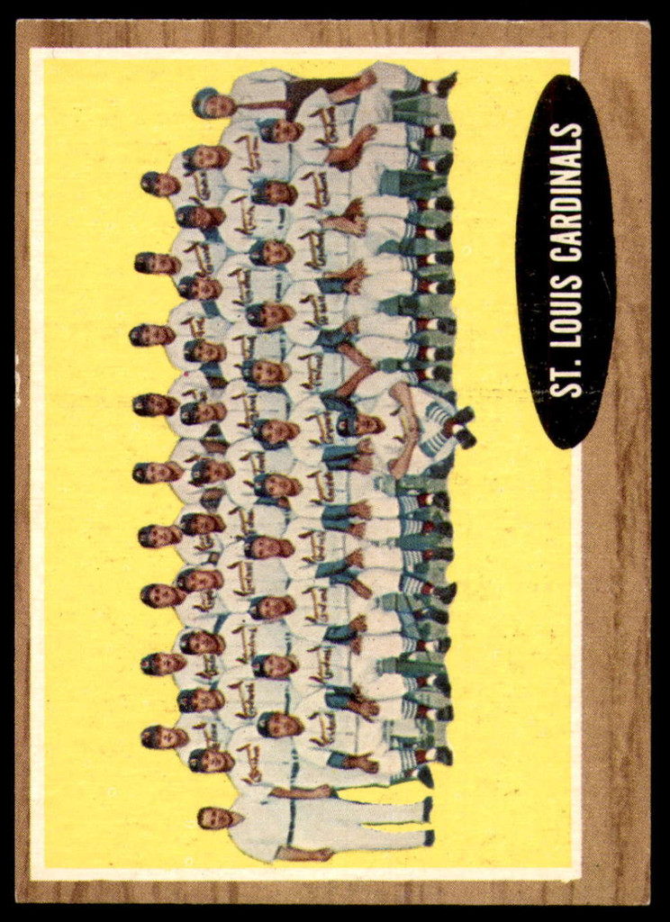 1962 Topps #61 Cardinals Team Near Mint  ID: 193887
