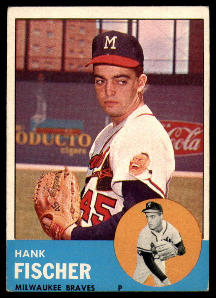 1963 Topps #554 Hank Fischer Excellent+ RC Rookie ID: 160797