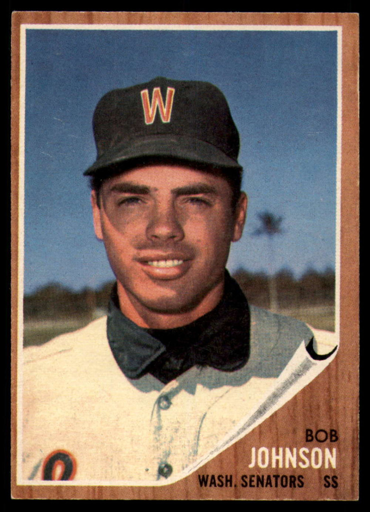 1962 Topps #519 Bob Johnson Ex-Mint RC Rookie ID: 180314
