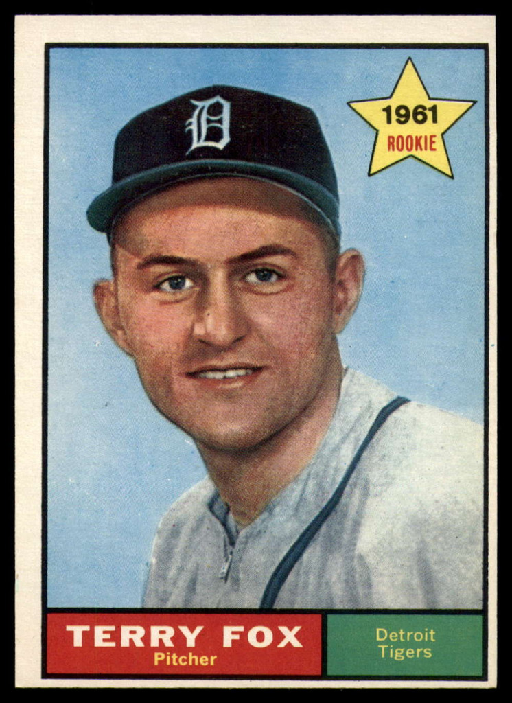 1961 Topps #459 Terry Fox Near Mint RC Rookie ID: 156434