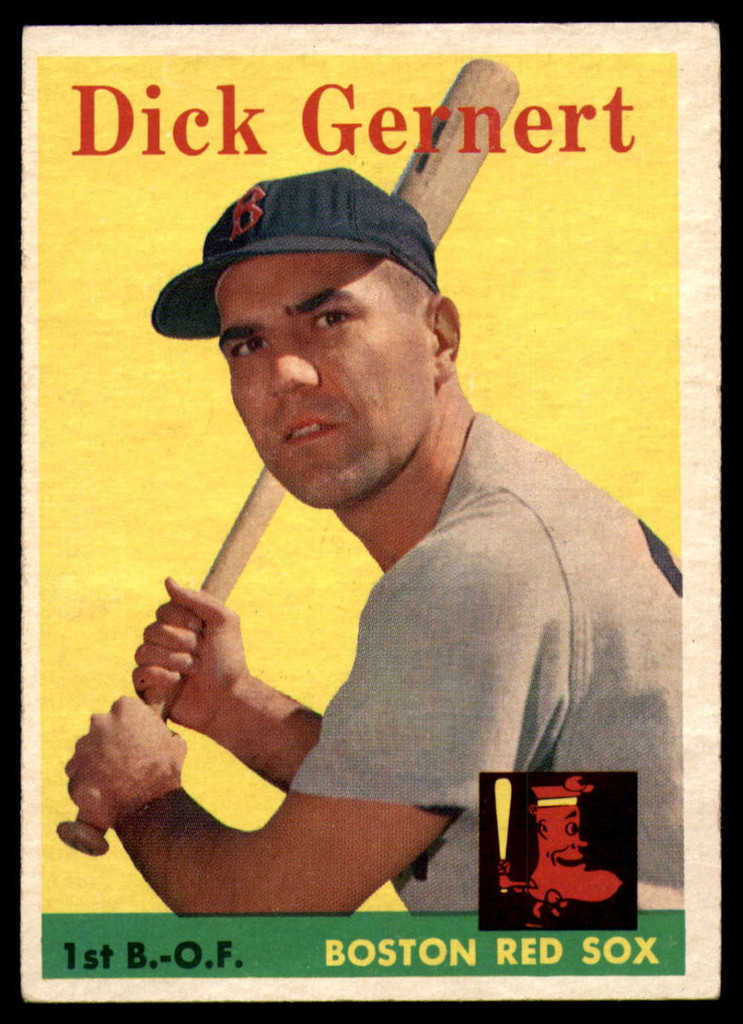 1958 Topps #38 Dick Gernert UER EX/NM  ID: 104031