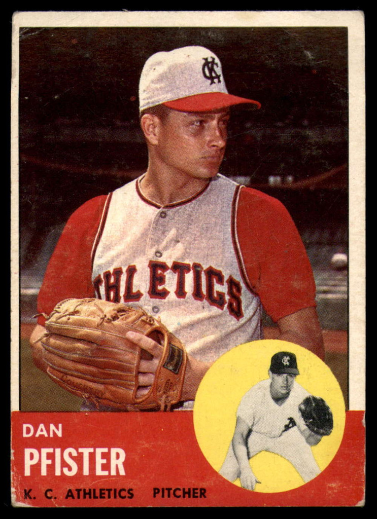 1963 Topps #521 Dan Pfister Very Good 