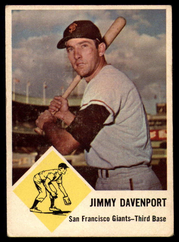 1963 Fleer #65 Jim Davenport EX Excellent 