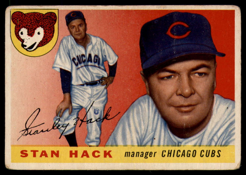 1955 Topps #6 Stan Hack MG Good RC Rookie ID: 138251