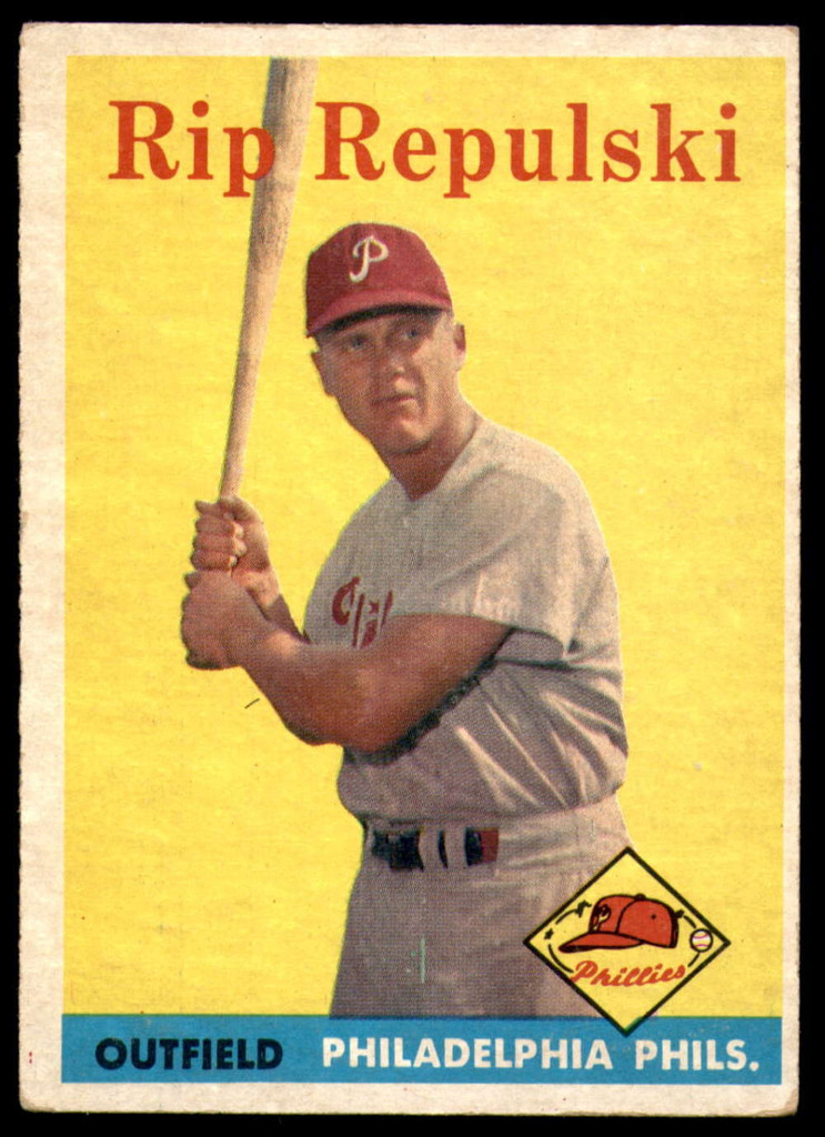 1958 Topps #14 Rip Repulski Excellent+  ID: 183851