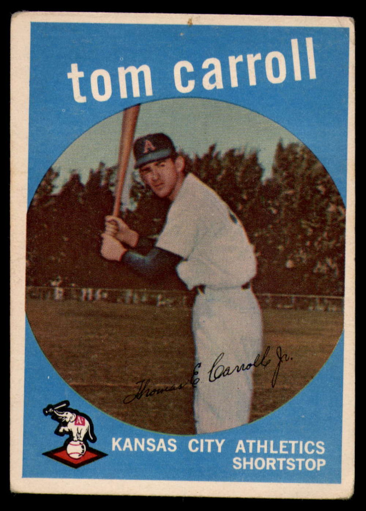1959 Topps #513 Tommy Carroll VG/EX Very Good/Excellent High Number