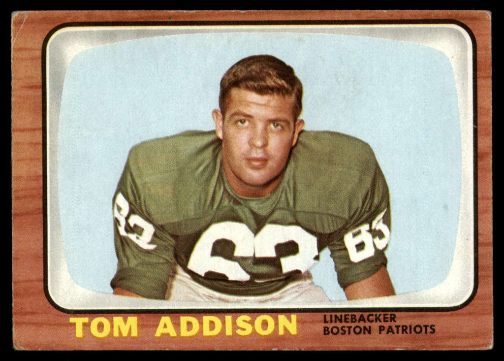 1966 Topps #   1 Tommy Addison VG Very Good 