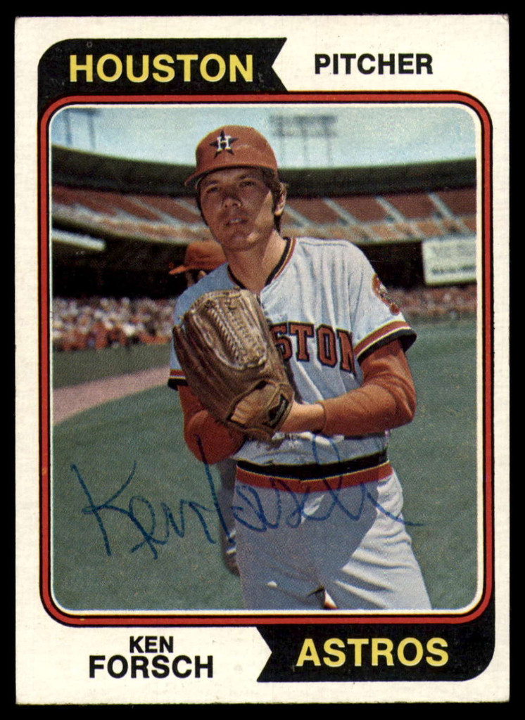 1974 Topps # 91 Ken Forsch Signed Auto Autograph 