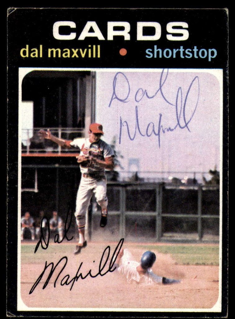 1971 Topps #476 Dal Maxvill Signed Auto Autograph 