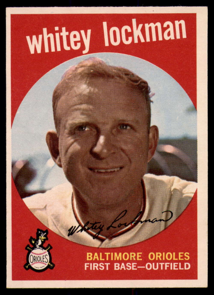 1959 Topps #411 Whitey Lockman UER Ex-Mint  ID: 139026