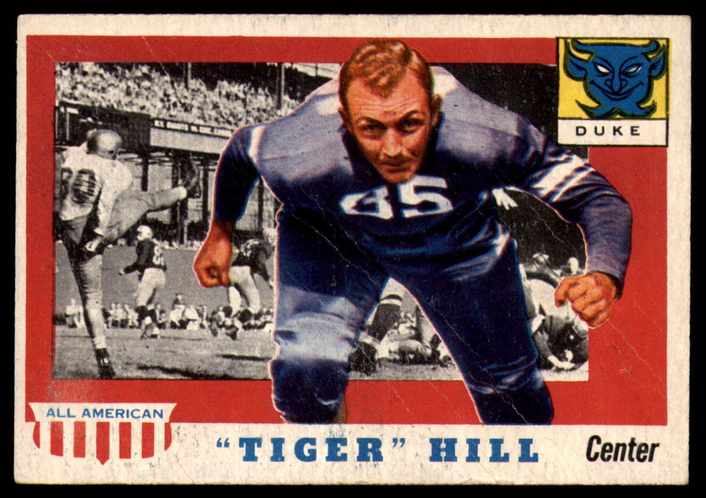 1955 Topps All American #60 Tiger Hill VG Very Good  ID: 116780