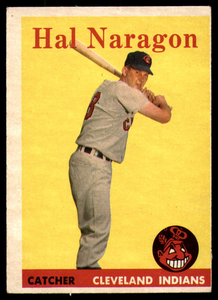 1958 Topps #22 Hal Naragon EX Excellent 