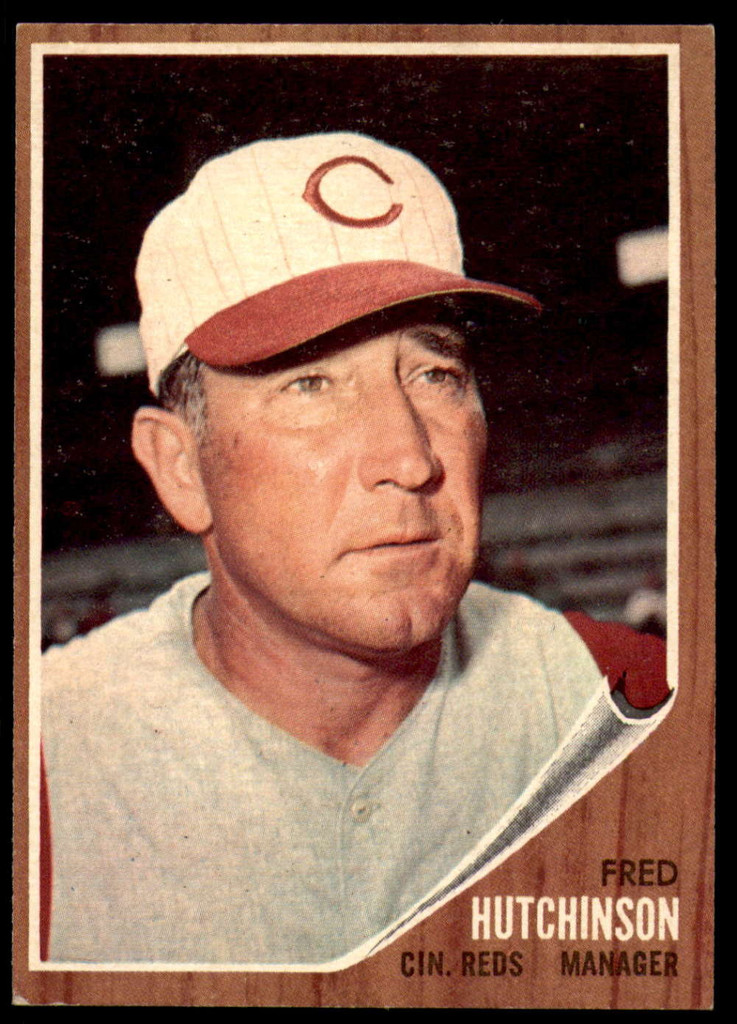 1962 Topps #172 Fred Hutchinson MG Ex-Mint  ID: 188979