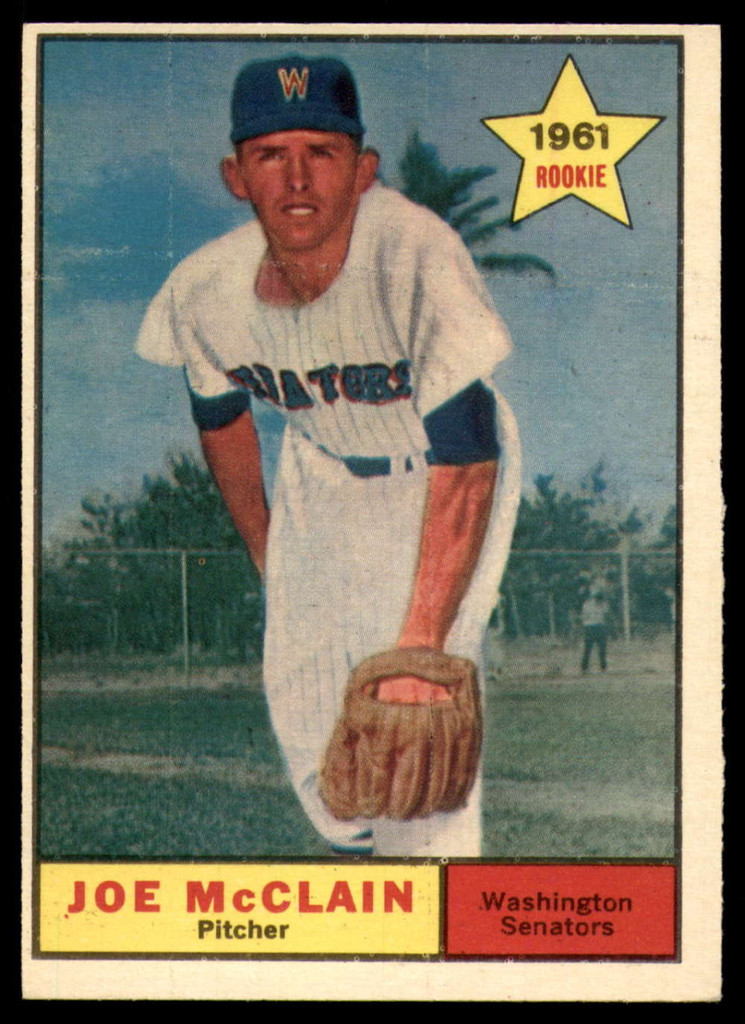 1961 Topps #488 Joe McClain Excellent+ RC Rookie ID: 169028