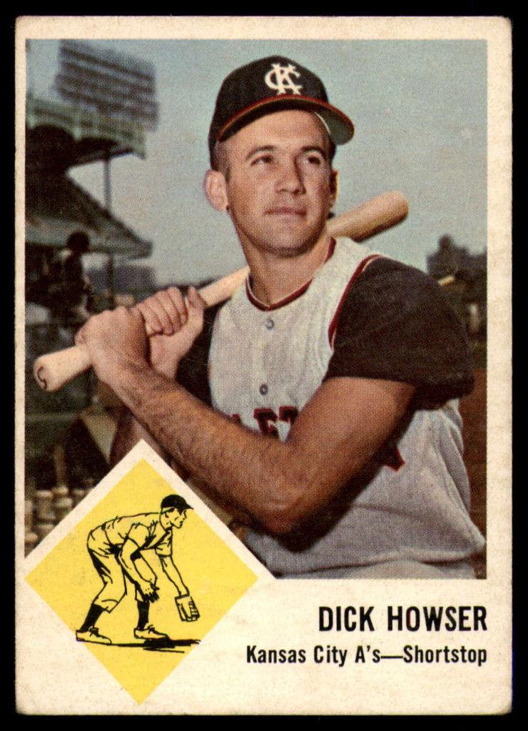 1963 Fleer #15 Dick Howser VG/EX Very Good/Excellent 