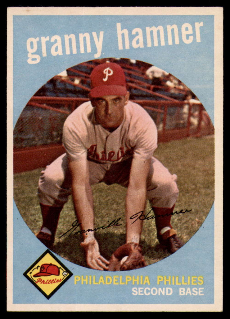 1959 Topps #436 Granny Hamner Ex-Mint  ID: 139088