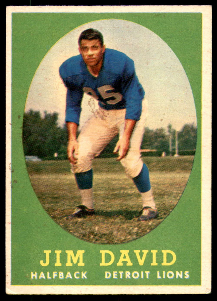 1958 Topps #13 Jim David Very Good  ID: 217645