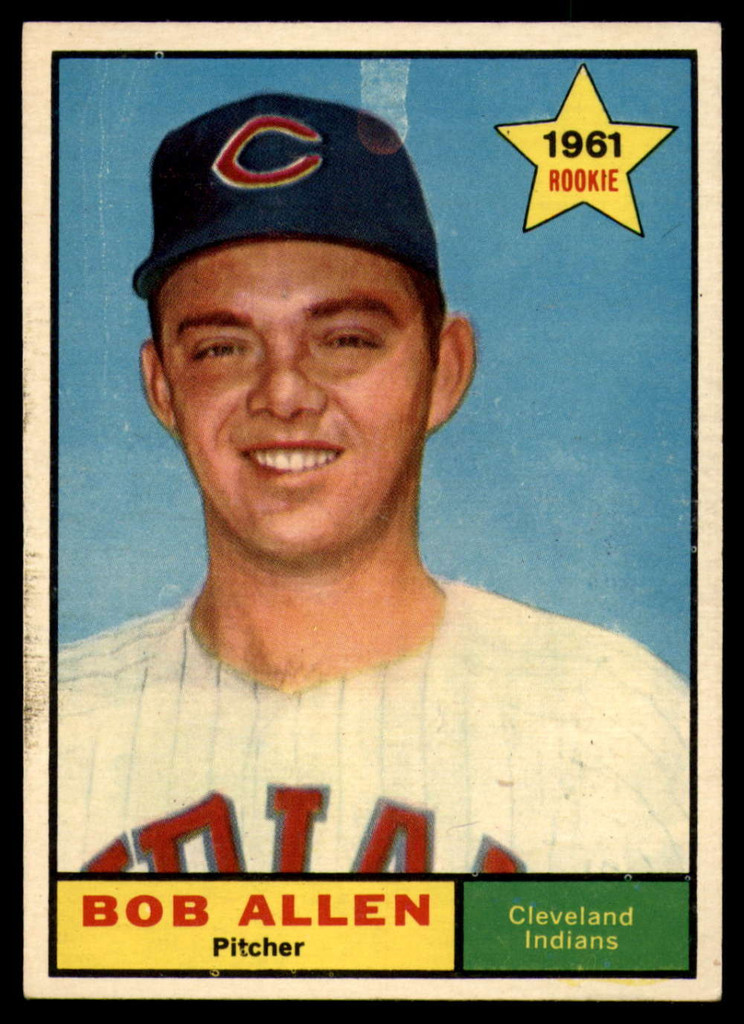 1961 Topps #452 Bob Allen EX/NM RC Rookie ID: 110422