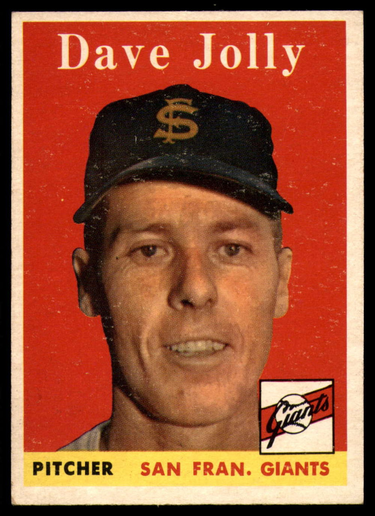 1958 Topps #183 Dave Jolly UER EX/NM  ID: 120950