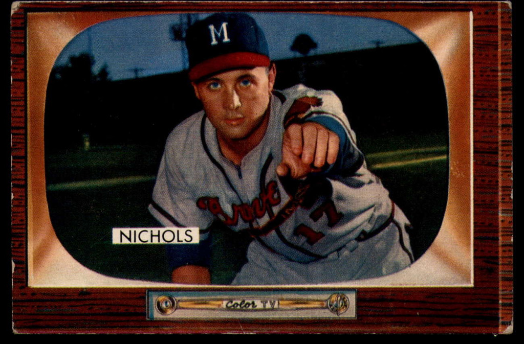 1955 Bowman #72 Chet Nichols Excellent 