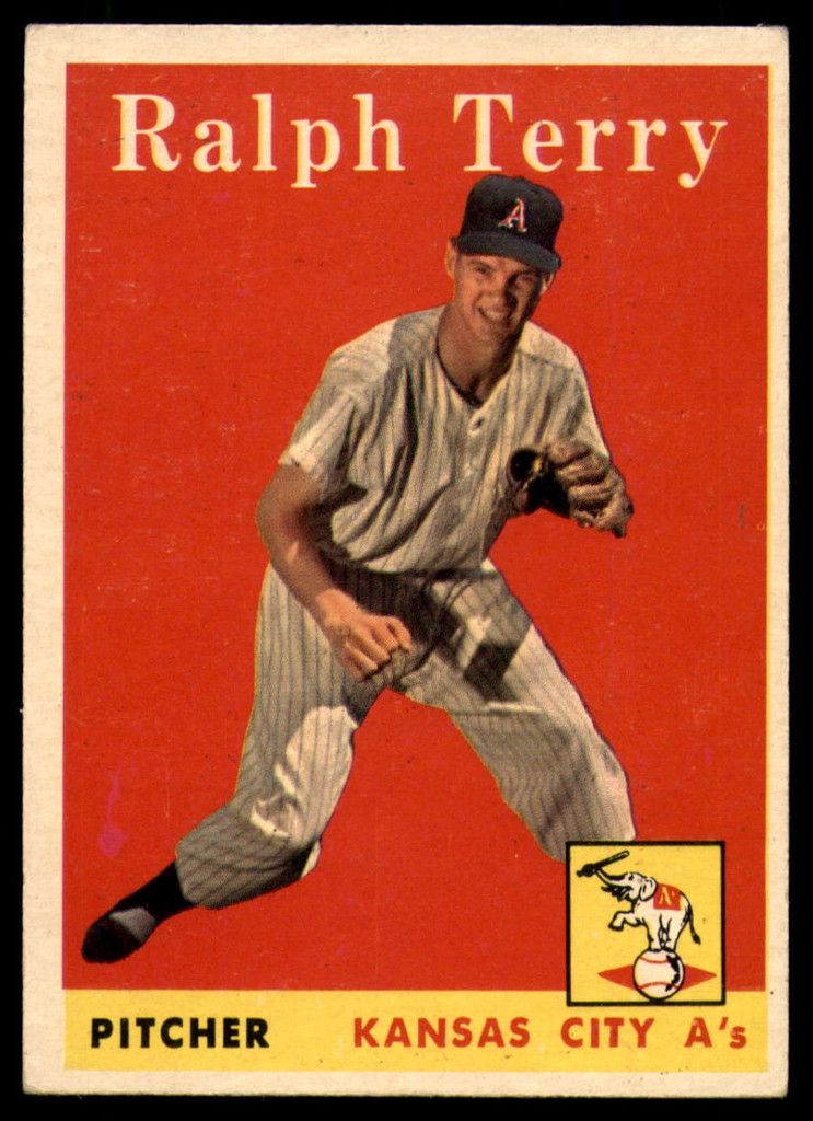 1958 Topps #169 Ralph Terry UER Excellent+  ID: 138684