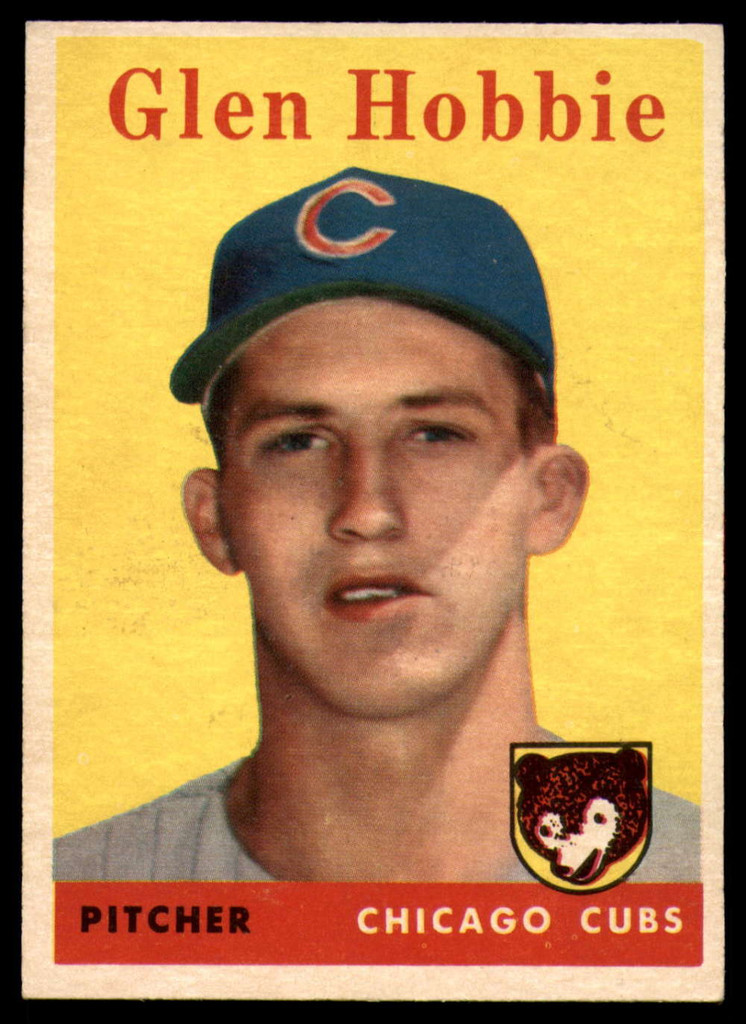 1958 Topps #467 Glen Hobbie EX/NM RC Rookie ID: 125641