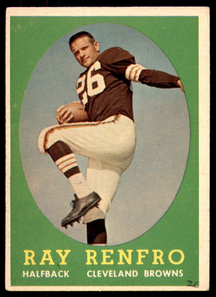 1958 Topps #17 Ray Renfro Very Good  ID: 210132