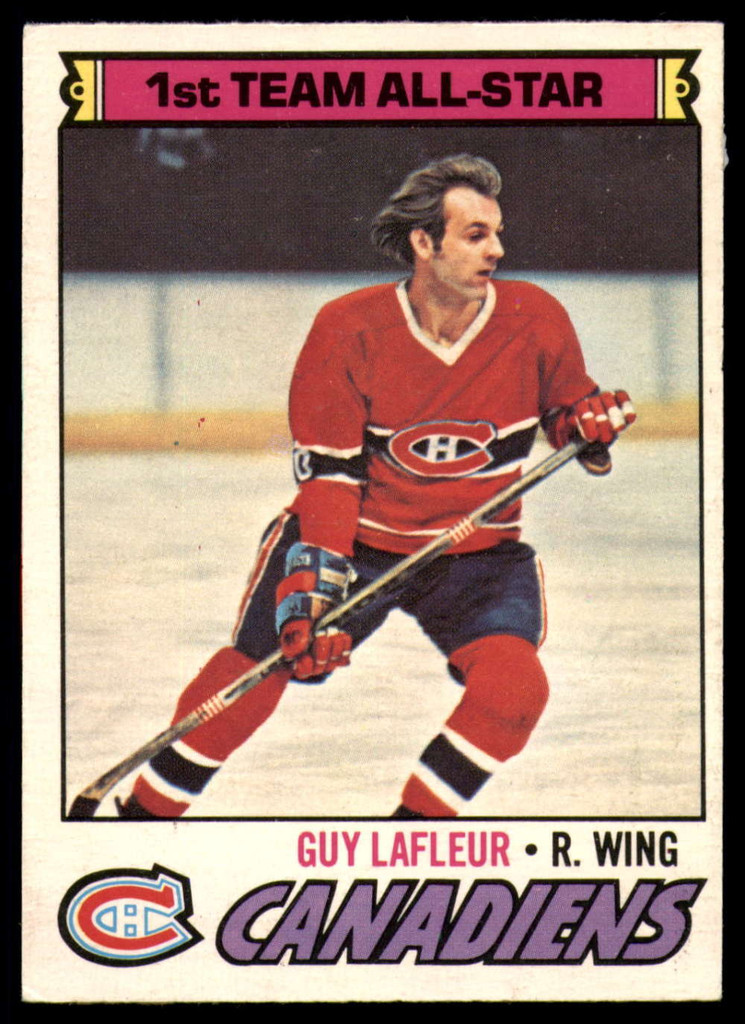 1977-78 O-Pee-Chee #200 Guy Lafleur AS EX++ Excellent++ 