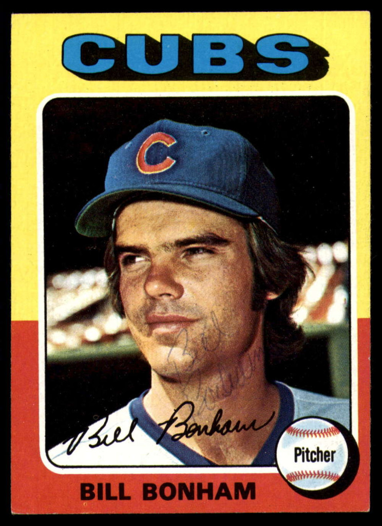 1975 Topps # 85 Bill Bonham Signed Auto Autograph 