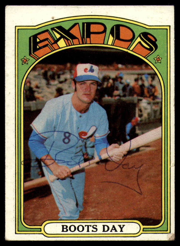 1972 Topps #254 Boots Day Signed Auto Autograph 