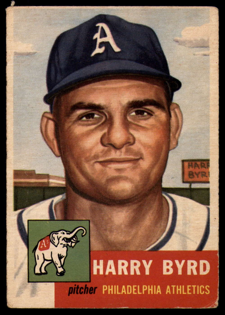 1953 Topps #131 Harry Byrd DP VG Very Good RC Rookie ID: 115217