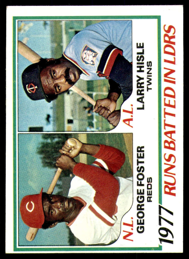 1978 Topps #203 George Foster/Larry Hisle RBI Leaders NM-Mint  ID: 226614