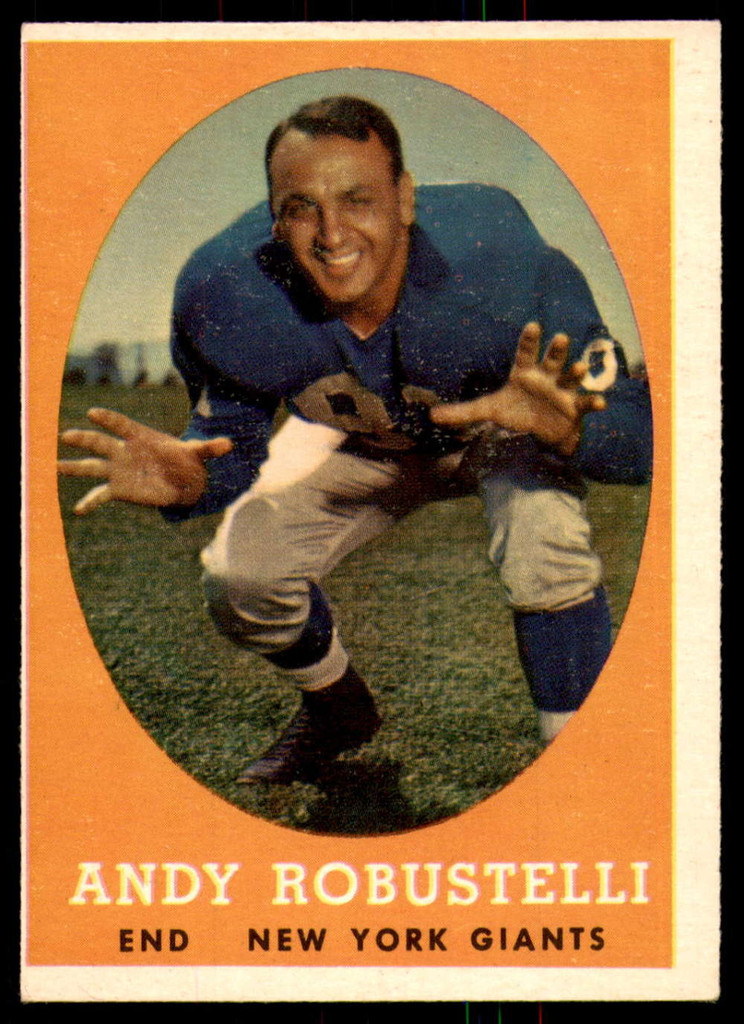 1958 Topps #15 Andy Robustelli Poor  ID: 218747