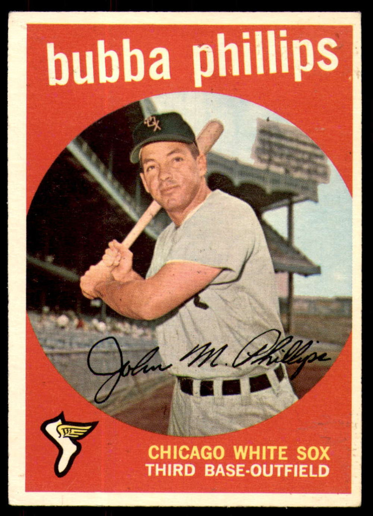 1959 Topps #187 Bubba Phillips Excellent+  ID: 190543